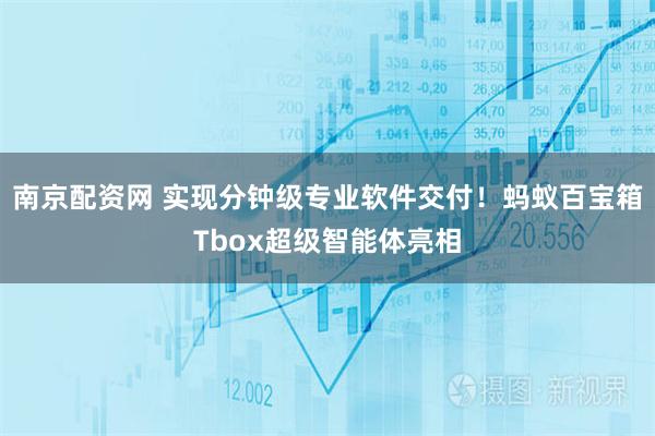 南京配资网 实现分钟级专业软件交付！蚂蚁百宝箱Tbox超级智能体亮相